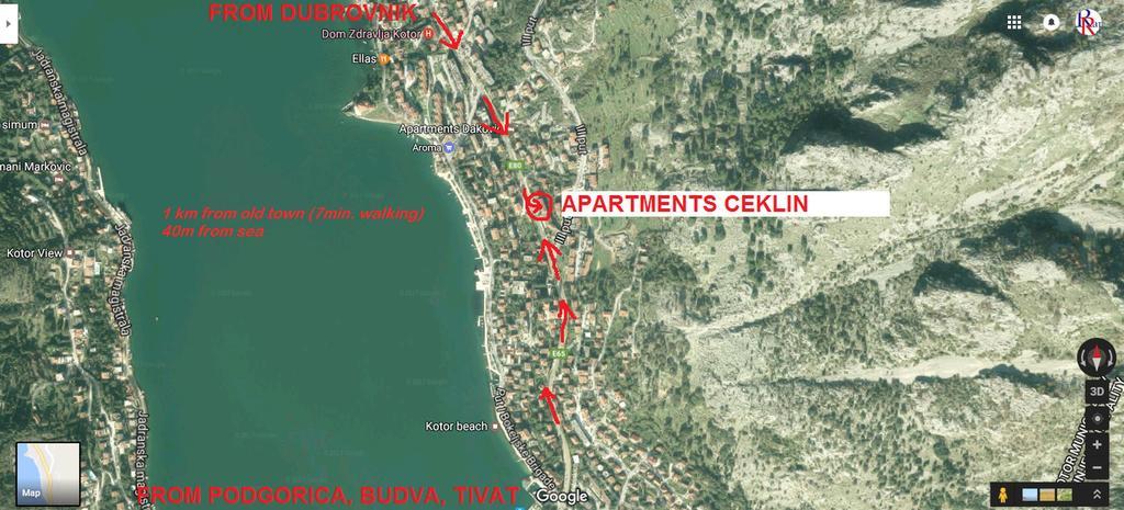 Apartments Ceklin Котор Екстер'єр фото